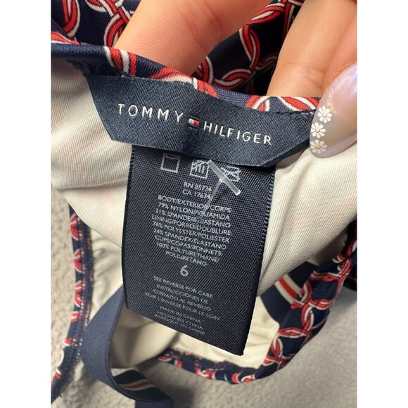 Tommy Hilfiger Patterned One-Piece Swimsuit #7233 - Picture 4 of 7